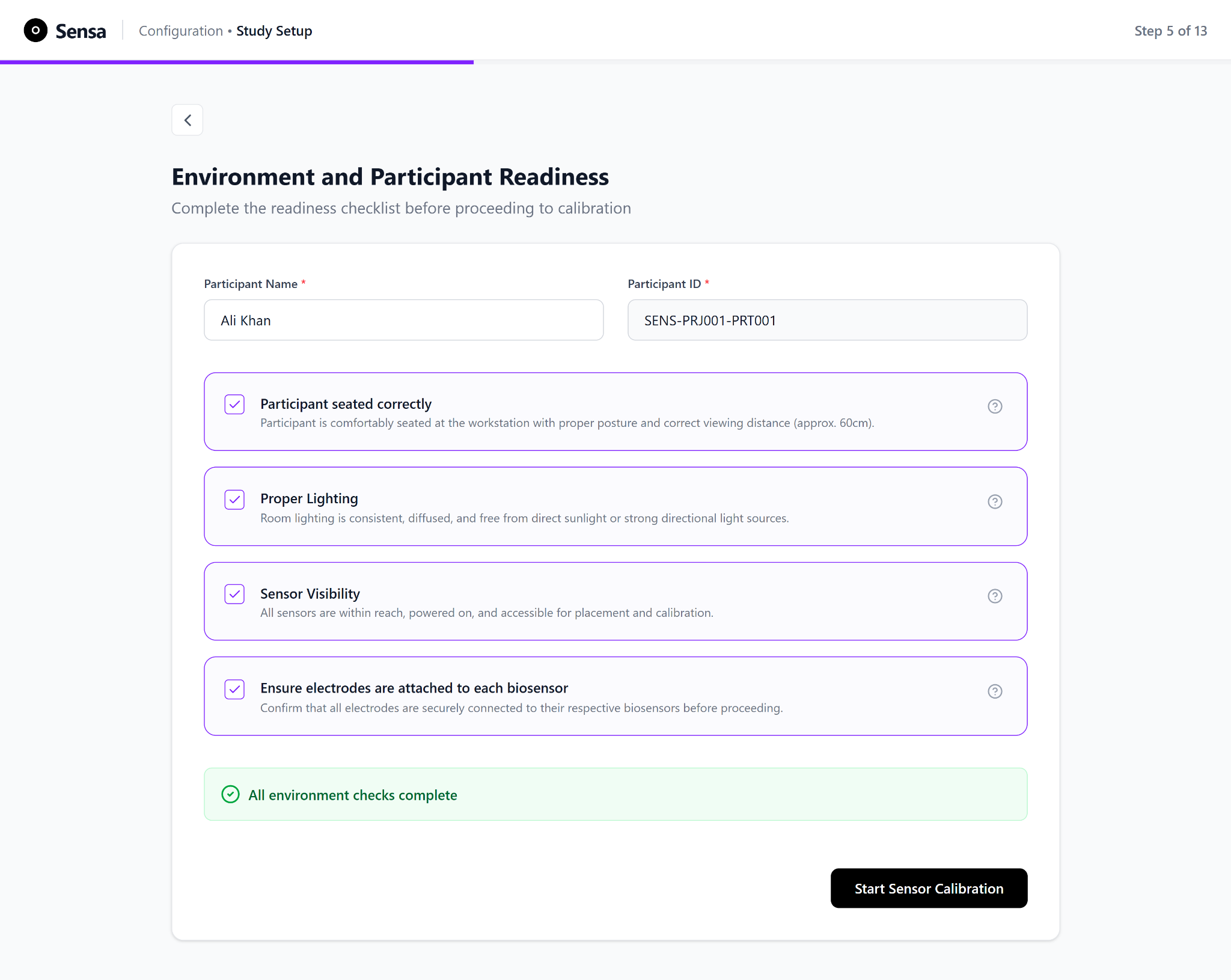 Readiness checklist complete with a green success banner